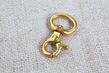 Heavy duty gold solid brass small trigger snap swivel snap hook ,8mm 10mm 15mm