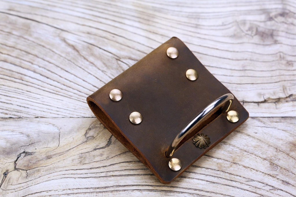 heavy duty leather hammer belt holder