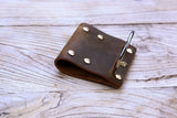 heavy duty leather hammer belt holder