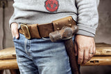 heavy duty leather hammer belt holder