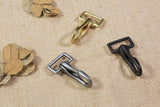 Heavy duty matte black silver brass trigger snap hook