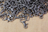 Heavy duty matte black silver solid brass swivel hook