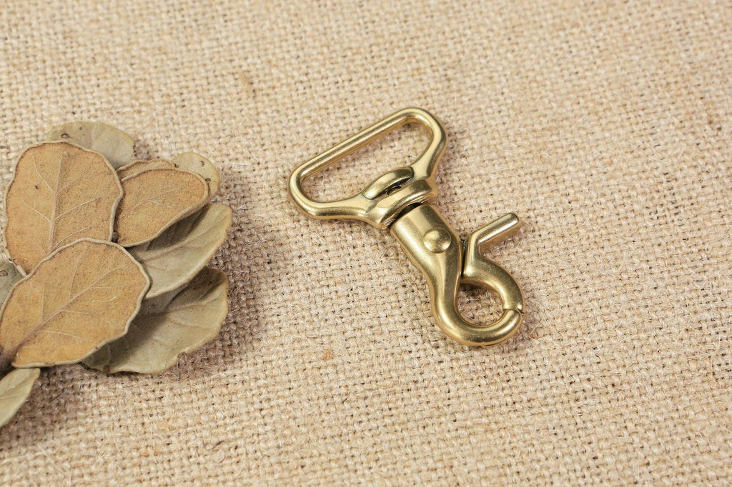 Heavy duty matte black silver solid brass swivel hook
