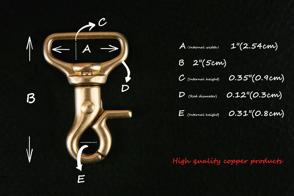 Heavy duty matte black silver solid brass swivel hook