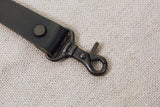 Heavy Duty personalized leather keychain with solid brass hook , Custom car Key fob
