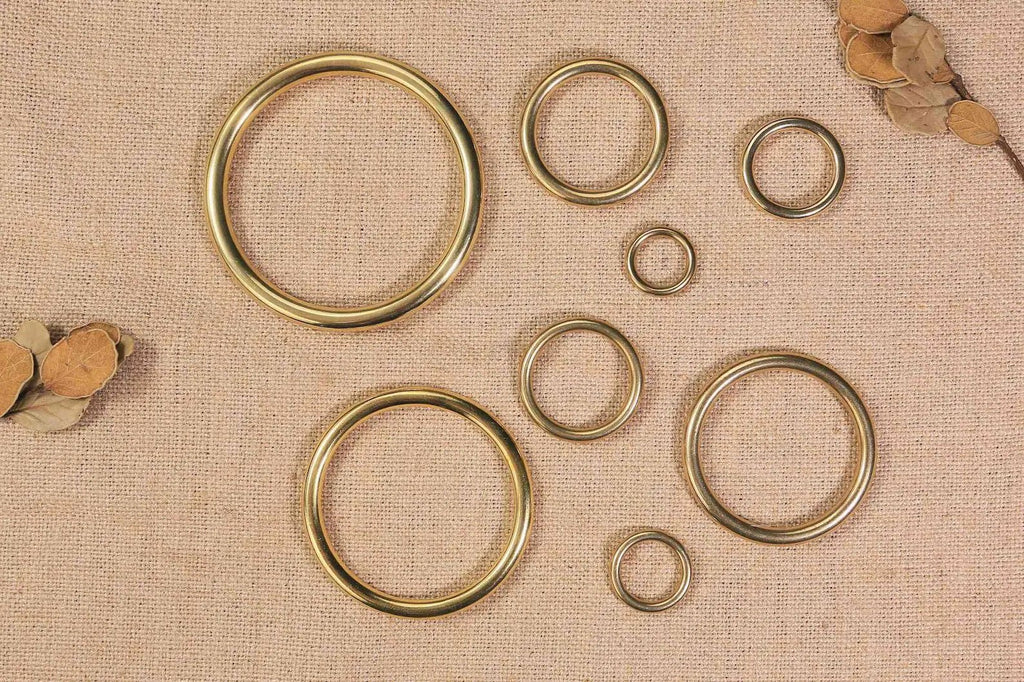 Heavy duty solid brass rings no seam