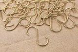 Heavy duty solid brass S hook for hanging plants