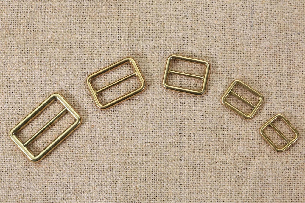 Heavy Duty solid brass slide belt buckle