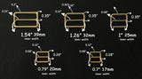 Heavy Duty solid brass slide belt buckle