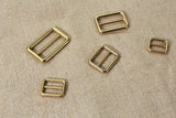 Heavy Duty solid brass slide belt buckle