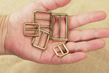 Heavy Duty solid brass slide belt buckle