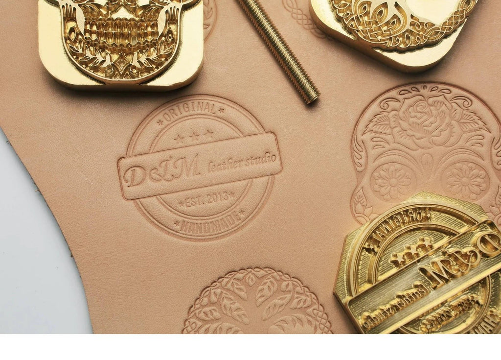 Large custom leather stamp , brass stamp for leather , custom emboss stamping stamp tools