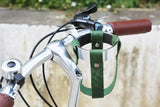leather bike water bottle holder, bicycle drink holder
