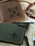 Leather case cover for Rocketbook Smart Reusable Notebook mini size 3.5 x 5.5