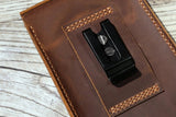 Leather cell phone holster , Phone case with belt loop