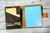 Leather cover folio folder for Rocketbook Flip notepad executive size