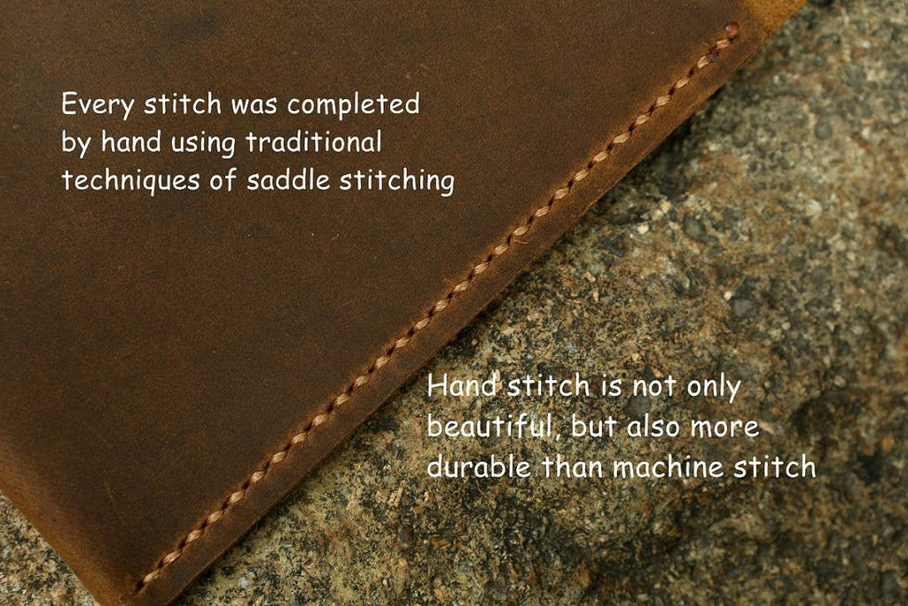 Leather cover portfolio for MOLESKINE classic notebook Large size