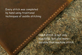 Leather cover portfolio for MOLESKINE classic notebook Large size