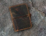 leather mini composition notebook 4.5 x 3.25"