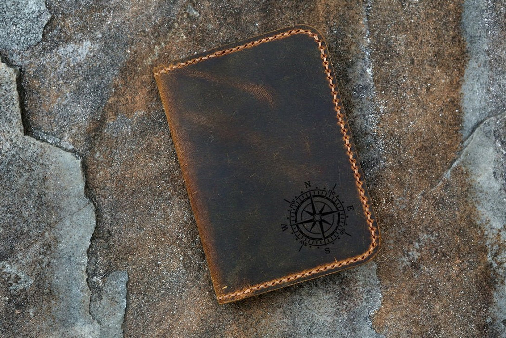 leather diary journal for small mini composition notebook 4.5 x 3.25"  pocket size