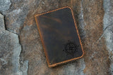 leather diary journal for small mini composition notebook 4.5 x 3.25"  pocket size