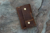 Leather field notes wallet cover travel journal wallet