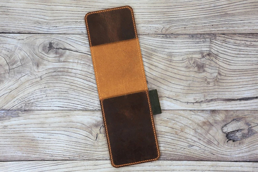 leather flip notebook cover case for Rocketbook Notepad mini size
