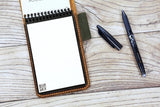 leather flip notebook cover case for Rocketbook Notepad mini size