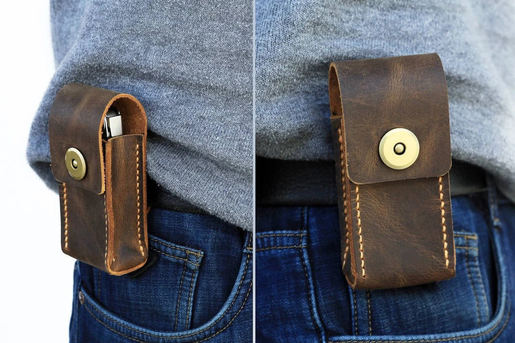 leather leatherman SURGE WAVE sheath , rustic leather leatherman belt holster