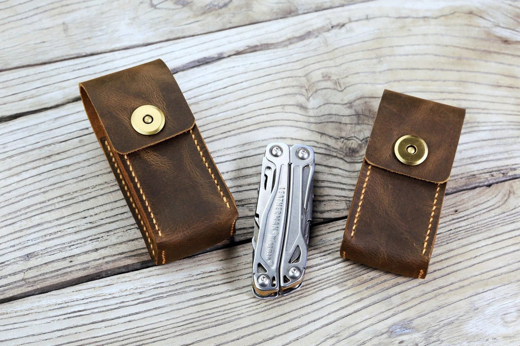 leather leatherman SURGE WAVE sheath , rustic leather leatherman belt holster