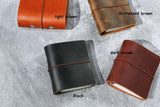 leather mini 3 ring binder small mini journal