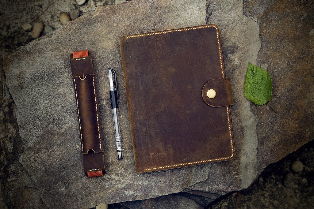 leather rhodia notepad holder cover for RHODIA pad notebook No 16 A5