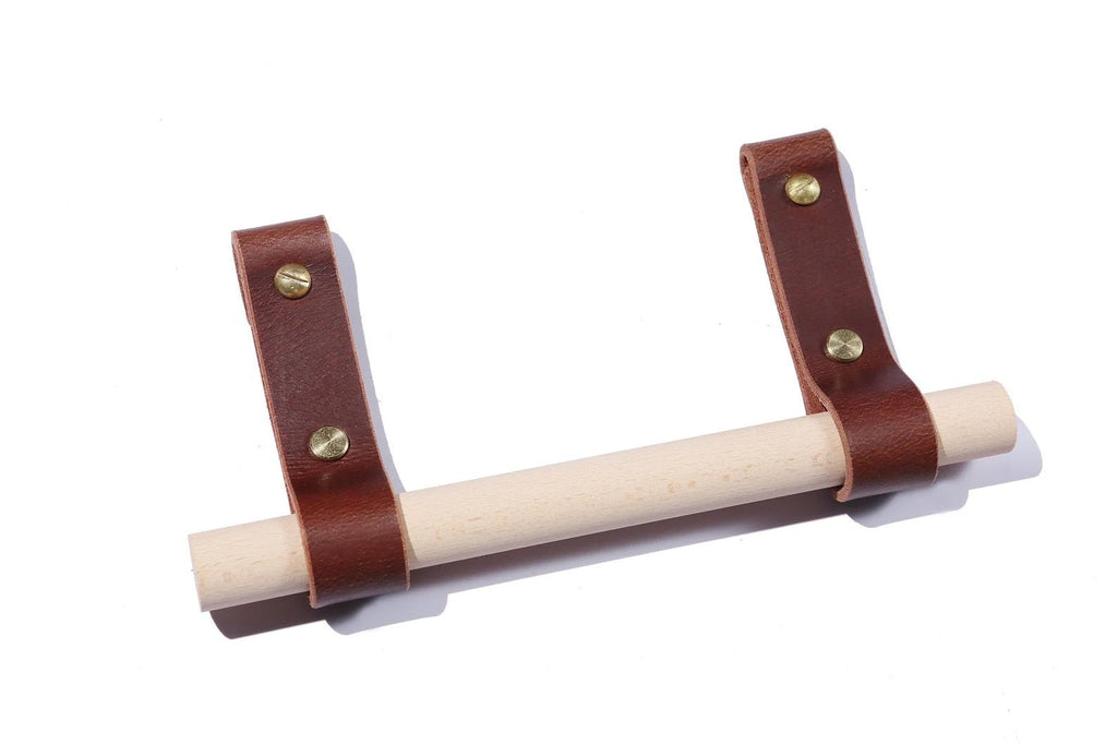 leather toilet toliet paper holder , rustic bathroom decor