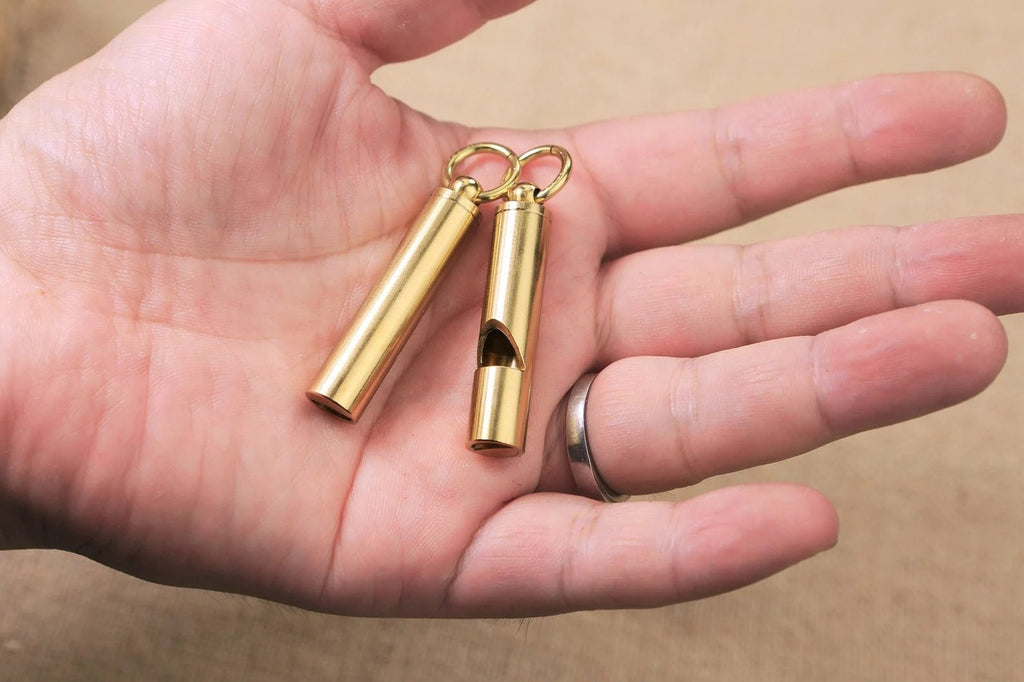 loudest brass emergency survival whistle