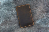 Men minimalist leather card wallet