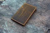 Men minimalist leather card wallet