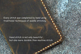 Men minimalist leather card wallet