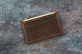 Minimalist Wallet, leather front pocket wallet coin wallet