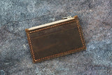 Minimalist Wallet, leather front pocket wallet coin wallet