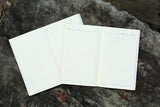 Personalized 5 x 8 inch distressed refillable leather travel journal notebook