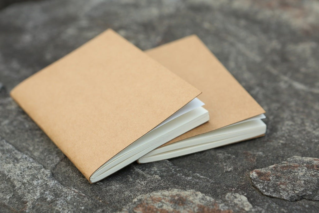Personalized 5 x 8 inch distressed refillable leather travel journal notebook