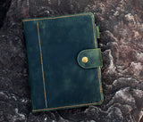 vintage leather diary planner