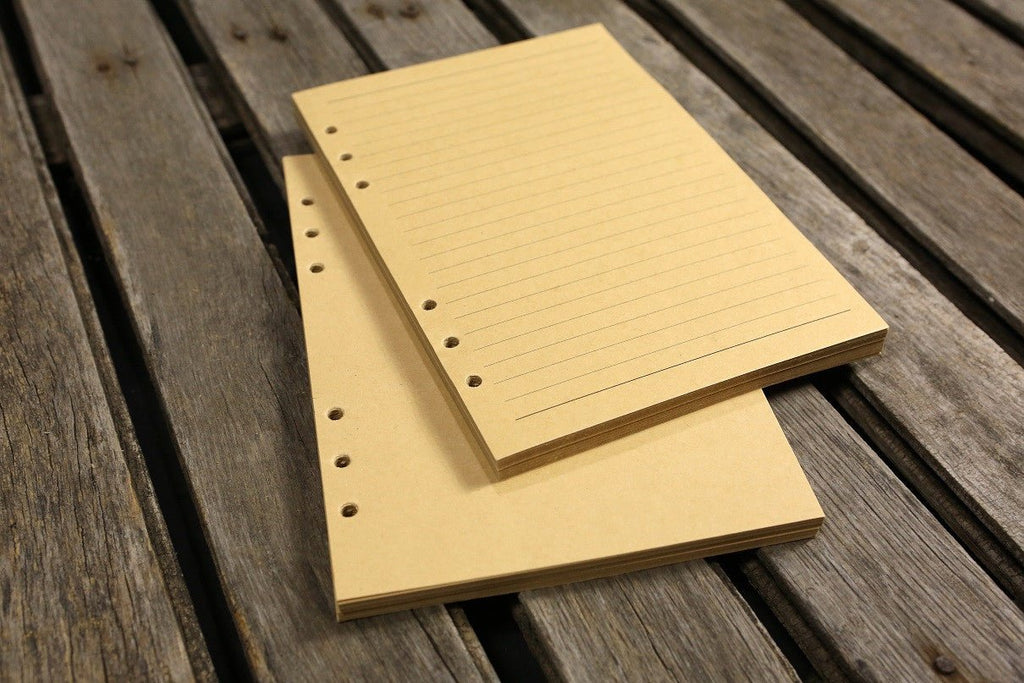 Personalized A5 leather binder notebook organizer