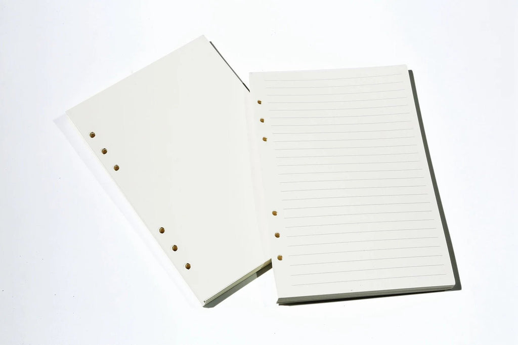Personalized Blue leather notebook journal, veg tan leather binder planner