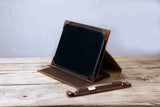 Personalized distressed leather case cover for Fujitsu QUADERNO A4 A5