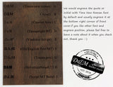 Personalized distressed leather case cover for Fujitsu QUADERNO A4 A5