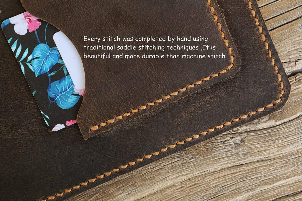 Personalized distressed leather cover for full focus planner journal