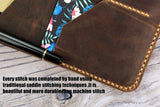 Personalized distressed leather cover organizer for Clever Fox Planner A5 size