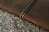 Personalized distressed leather family 4 passport holder case organizer wallet