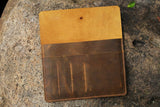Personalized distressed leather iPad case portfolio sleeve for new iPad Pro 10.5 11 12.9